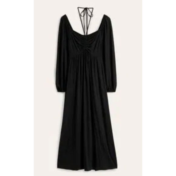 New Boden Tie Detail Jersey Maxi Dress with Pockets Women's Size 6 - Picture 6 of 12